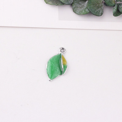 14x27mm 10 bucăți din aliaj de zinc smalț brățară colier frunze farmece pandantiv pentru bijuterii găsirea femeilor bărbați