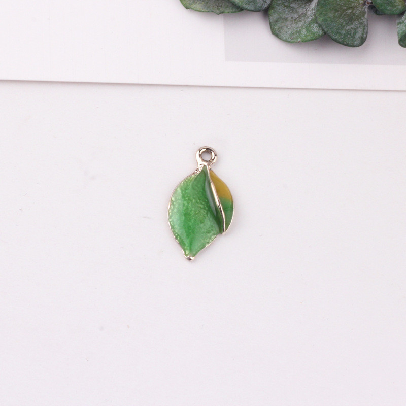 14x27mm 10 bucăți din aliaj de zinc smalț brățară colier frunze farmece pandantiv pentru bijuterii găsirea femeilor bărbați