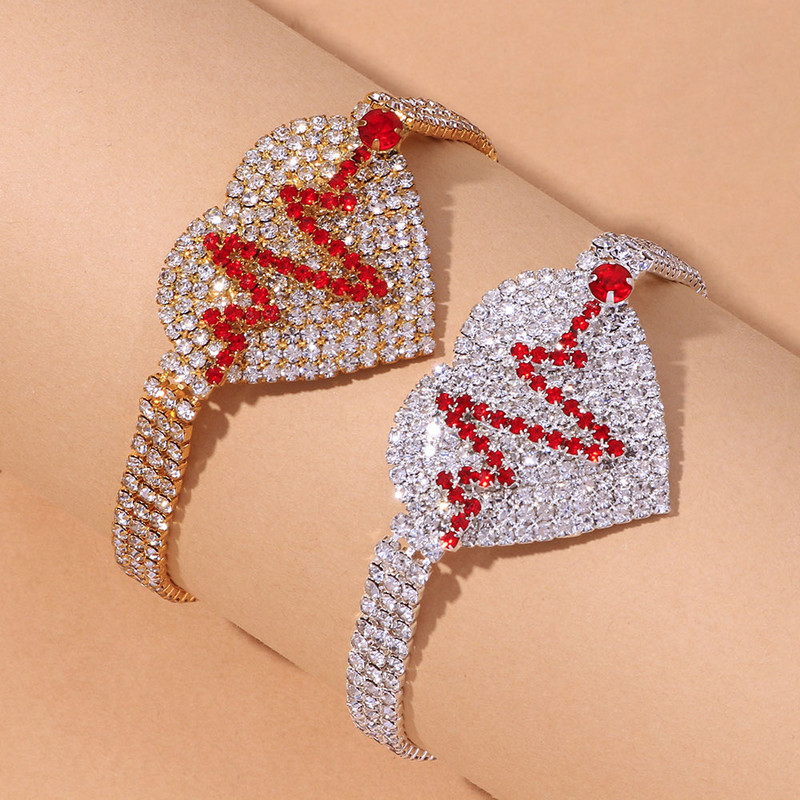 Stonefans divatos teniszlánc strasszos szív bokalánc nőknek Beach Crystal Heartbeat boka karkötő a lábon Boho ékszerek