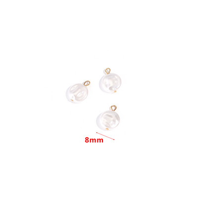 10 bucăți de perle de imitație din oțel inoxidabil Accesorii pentru farmece pentru cercei, colier, brățări, bijuterii.