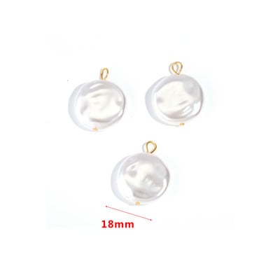 10 bucăți de perle de imitație din oțel inoxidabil Accesorii pentru farmece pentru cercei, colier, brățări, bijuterii.