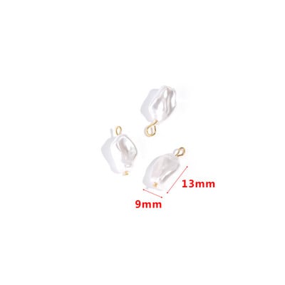 10 bucăți de perle de imitație din oțel inoxidabil Accesorii pentru farmece pentru cercei, colier, brățări, bijuterii.