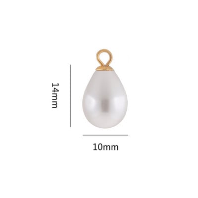 10 bucăți de perle de imitație din oțel inoxidabil Accesorii pentru farmece pentru cercei, colier, brățări, bijuterii.