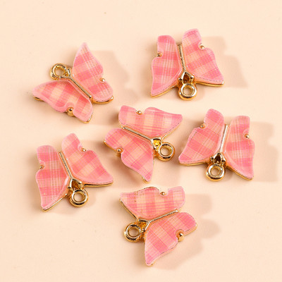 10 bucăți 13x13mm 9 culori rășină animale fluture farmece pentru bijuterii pandantive coliere cercei drăguți accesorii manuală bricolaj