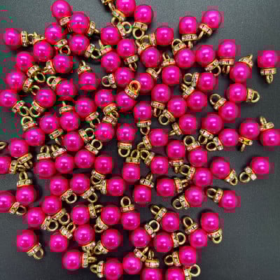 NOU DIY 20 buc 8 MM Mini culoare acrilice perle pandantiv margele farmec cercei ornamente piese de bijuterii