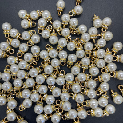 NOU DIY 20 buc 8 MM Mini culoare acrilice perle pandantiv margele farmec cercei ornamente piese de bijuterii