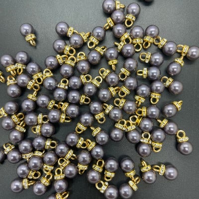 NOU DIY 20 buc 8 MM Mini culoare acrilice perle pandantiv margele farmec cercei ornamente piese de bijuterii