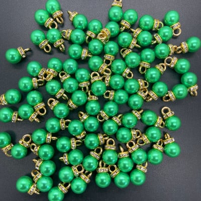 NOU DIY 20 buc 8 MM Mini culoare acrilice perle pandantiv margele farmec cercei ornamente piese de bijuterii