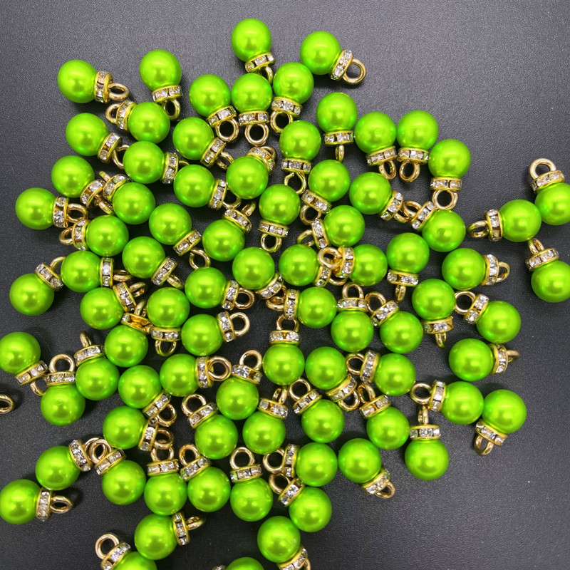 NOU DIY 20 buc 8 MM Mini culoare acrilice perle pandantiv margele farmec cercei ornamente piese de bijuterii