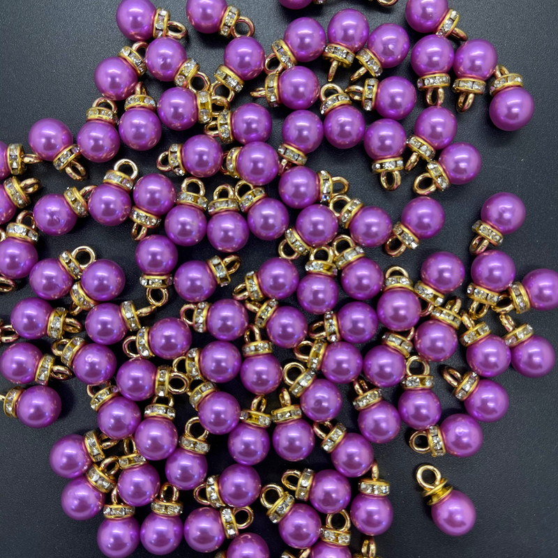 NOU DIY 20 buc 8 MM Mini culoare acrilice perle pandantiv margele farmec cercei ornamente piese de bijuterii