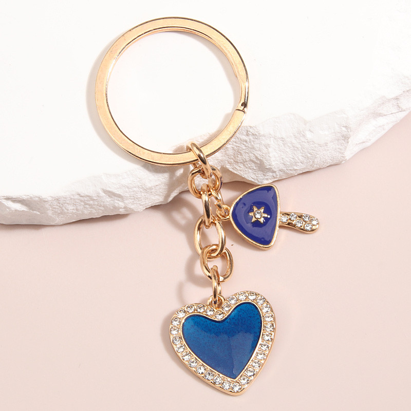 Breloc drăguț ciupercă inimă cristal breloc breloc emailat cadouri suvenir pentru femei bărbați accesoriu geantă bijuterii DIY