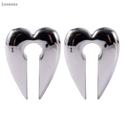 Leosoxs 2 buc urechi cu patru colțuri în formă de blocare din oțel inoxidabil cu personalitate nouă, urechi de lună și bijuterii piercing