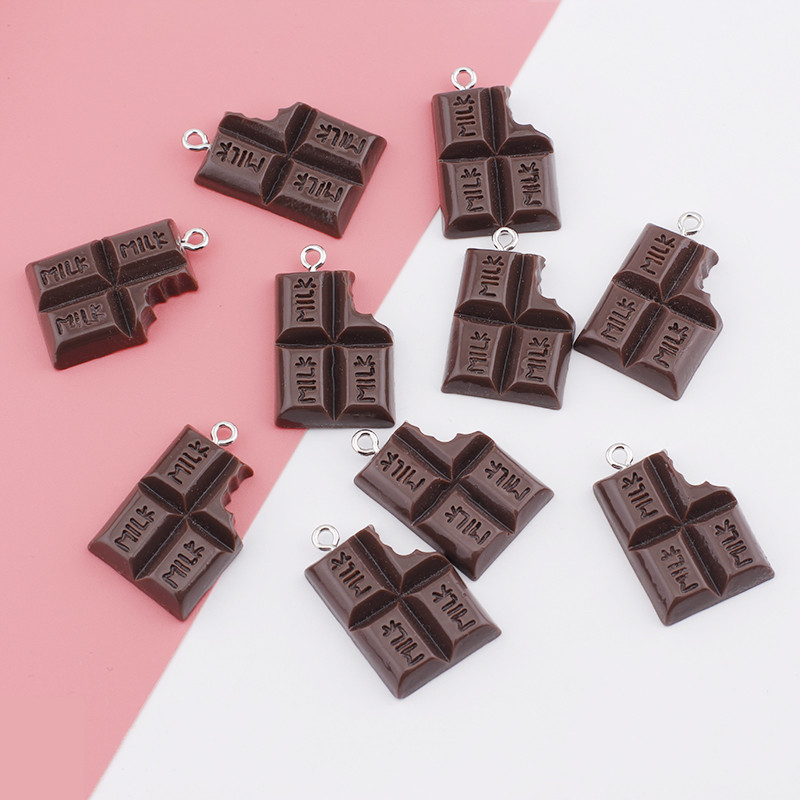 10 tk Vaigu šokolaadi võlu magustoidu amuletid kaelakee jaoks käevõru kõrvarõngas isetehtud ehete tegemine tarvikute võtmehoidja leiud