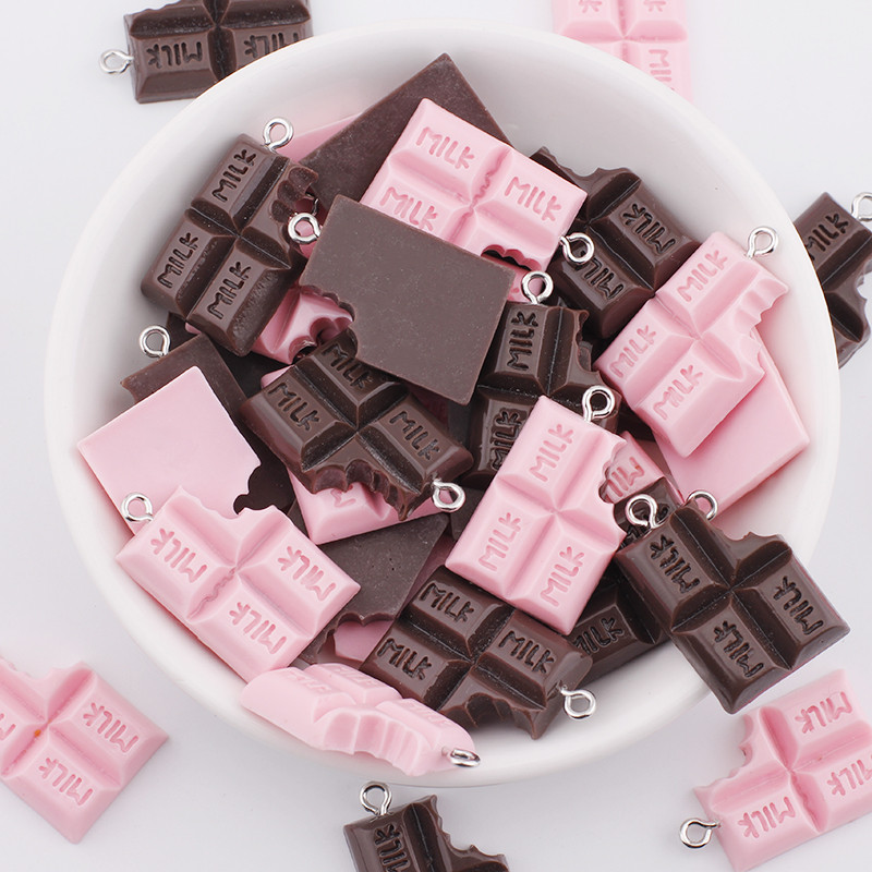 10 tk Vaigu šokolaadi võlu magustoidu amuletid kaelakee jaoks käevõru kõrvarõngas isetehtud ehete tegemine tarvikute võtmehoidja leiud