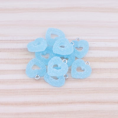 10 kom/lot Šareni mekani slatkiši u obliku srca Slatki privjesci od kawaii smole za privjeske za naušnice Narukvice Izrada nakita Skupna količina