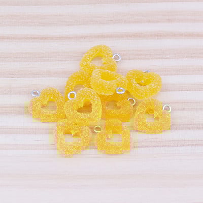 10 kom/lot Šareni mekani slatkiši u obliku srca Slatki privjesci od kawaii smole za privjeske za naušnice Narukvice Izrada nakita Skupna količina