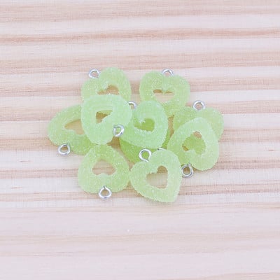 10 kom/lot Šareni mekani slatkiši u obliku srca Slatki privjesci od kawaii smole za privjeske za naušnice Narukvice Izrada nakita Skupna količina