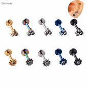 Leosoxs 1 buc exploziv produs nou floarea soarelui multifuncțional buze unghii ureche os unghii piercing bijuterii