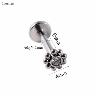 Leosoxs 1 buc exploziv produs nou floarea soarelui multifuncțional buze unghii ureche os unghii piercing bijuterii