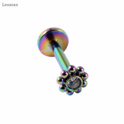 Leosoxs 1 buc exploziv produs nou floarea soarelui multifuncțional buze unghii ureche os unghii piercing bijuterii