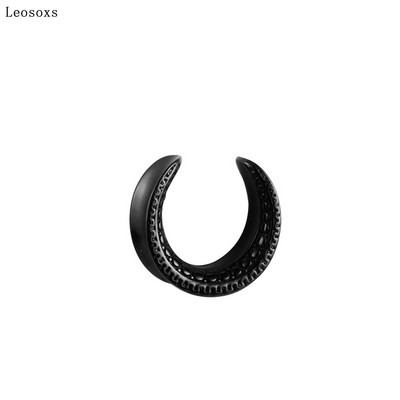 Leosoxs New Saddle Ear Tunnel Plug Piercing Ring Expander Mjerači za uši 1 par modnog nakita za piercing od nehrđajućeg čelika 6-30 mm