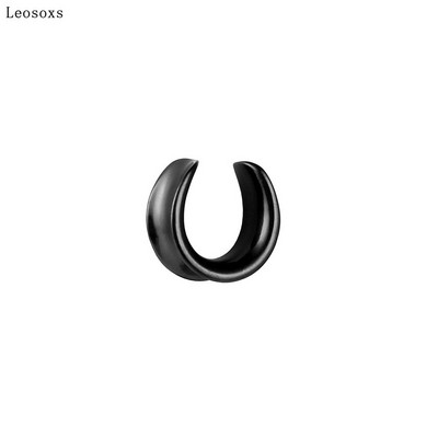 Leosoxs New Saddle Ear Tunnel Plug Piercing Ring Expander Mjerači za uši 1 par modnog nakita za piercing od nehrđajućeg čelika 6-30 mm