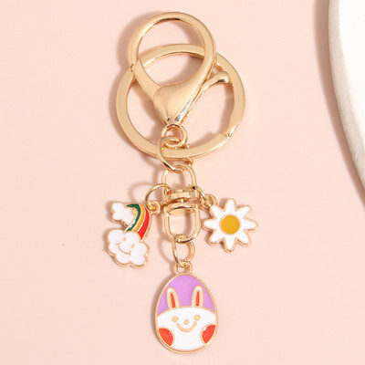 Breloc cu animale drăguț Iepure Curcubeu Nor Floare Breloc Email Breloc Cadouri de suvenir pentru Femei Bărbați Bijuterii handmade DIY
