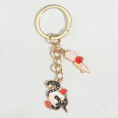 Μπρελόκ Halloween Rose Flower Snake Dagger Μπρελόκ Ζώο Μπρελόκ Δώρα για Γυναίκες Ανδρικές τσάντες Αξεσουάρ DIY Κοσμήματα