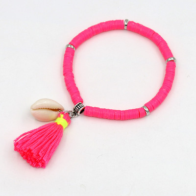 Bijuterii lucrate manual Brățări Boho pentru femei Brățară cu ciucuri cu margele din argilă polimerică colorată Cadouri pentru fete