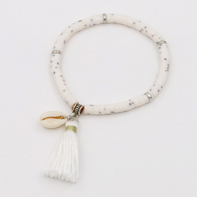 Bijuterii lucrate manual Brățări Boho pentru femei Brățară cu ciucuri cu margele din argilă polimerică colorată Cadouri pentru fete