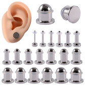 Leosoxs από ανοξείδωτο ατσάλι Cylinder Ear Expander φορείο Σετ Ωτομετρητές βύσματα Body Piercing Κοσμήματα για γυναίκες άνδρες