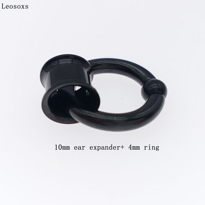 Leosoxs 1 σετ από ανοξείδωτο ατσάλι Διπλής λάμψης βύσμα βύσματος αυτιού βίδα Flesh Tunnel βύσμα μετρητή αυτιού Expander Κοσμήματα Piercing