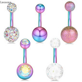 Leosoxs Belly Button Ring New Human Body Piercing Ομφαλικό τρύπημα από ανοξείδωτο ατσάλι