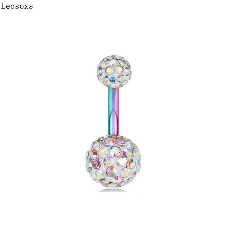Leosoxs Belly Button Ring New Human Body Piercing Ομφαλικό τρύπημα από ανοξείδωτο ατσάλι