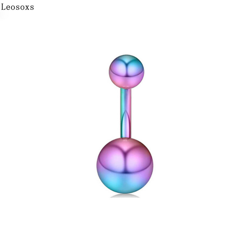 Leosoxs Belly Button Ring New Human Body Piercing Ομφαλικό τρύπημα από ανοξείδωτο ατσάλι