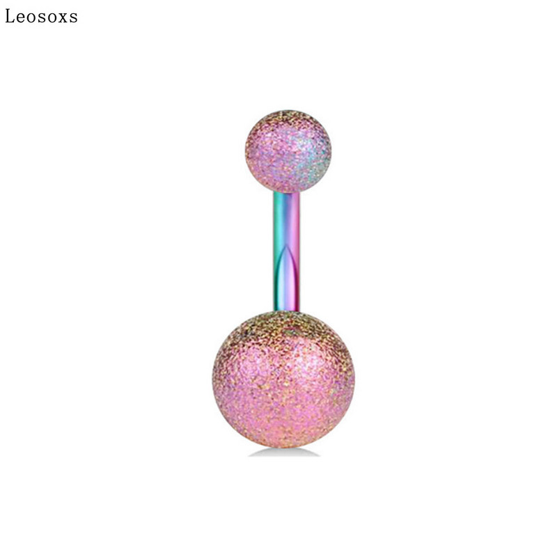 Leosoxs Belly Button Ring New Human Body Piercing Ομφαλικό τρύπημα από ανοξείδωτο ατσάλι