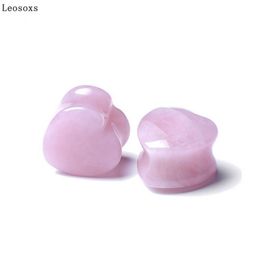 Leosoxs Hot Ear Expansion Love Szív alakú Stone Pinna Fülbevaló Fülbevaló Piercing Ékszer Plug Tunnel Ékszer