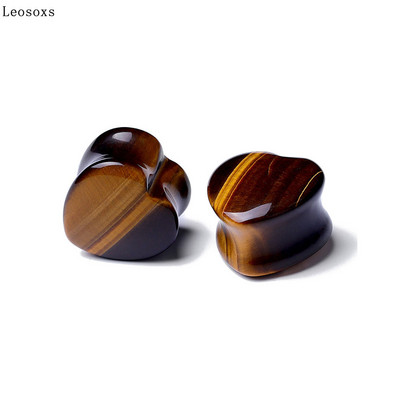 Leosoxs Hot Ear Expansion Love Szív alakú Stone Pinna Fülbevaló Fülbevaló Piercing Ékszer Plug Tunnel Ékszer