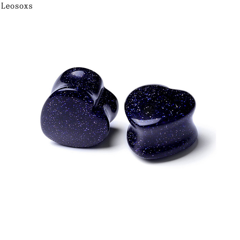 Leosoxs Hot Ear Expansion Love Szív alakú Stone Pinna Fülbevaló Fülbevaló Piercing Ékszer Plug Tunnel Ékszer