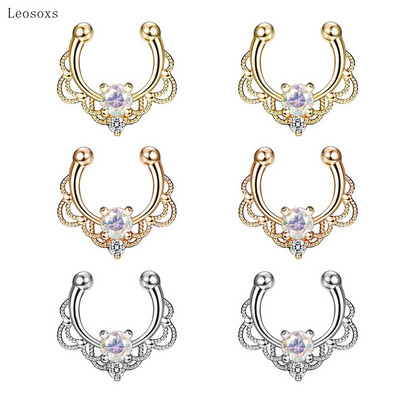 Leosoxs 2db európai és amerikai forrón eladó új cirkon orrgyűrű orr piercing ékszer