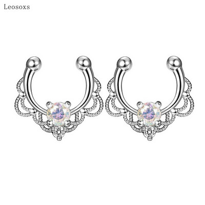 Leosoxs 2 buc. Bijuterii piercing la nas cu inele de nas din zircon, vândute la cald în Europa și America