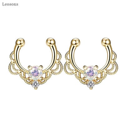 Leosoxs 2 buc. Bijuterii piercing la nas cu inele de nas din zircon, vândute la cald în Europa și America