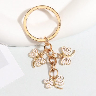 Breloc drăguț emailat, breloc cu libelule colorată, breloc cu animale, cadouri de suvenir pentru femei, bărbați, chei de mașină, bijuterii lucrate manual DIY