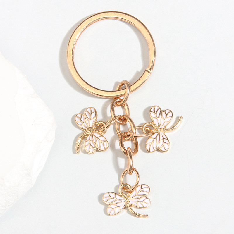 Breloc drăguț emailat, breloc cu libelule colorată, breloc cu animale, cadouri de suvenir pentru femei, bărbați, chei de mașină, bijuterii lucrate manual DIY