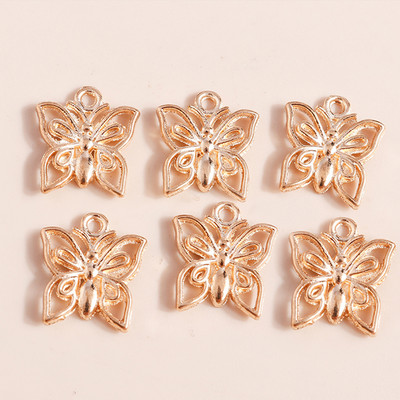 40 τμχ 15*20 χιλιοστά Χρυσό Χρώμα Μεταλλικά Γούρια Lucky Irish Τετράφυλλα μενταγιόν τριφύλλι για κοσμήματα κατασκευής DIY Χειροποίητο κολιέ βραχιόλι