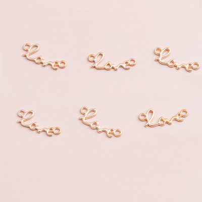 40 τμχ 15*20 χιλιοστά Χρυσό Χρώμα Μεταλλικά Γούρια Lucky Irish Τετράφυλλα μενταγιόν τριφύλλι για κοσμήματα κατασκευής DIY Χειροποίητο κολιέ βραχιόλι