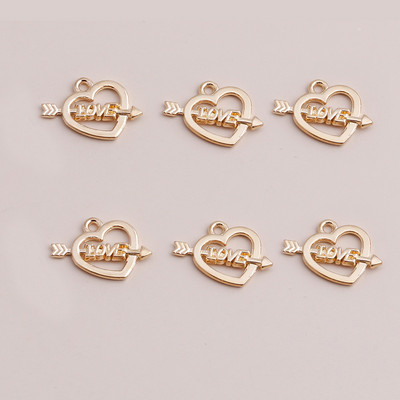 40 τμχ 15*20 χιλιοστά Χρυσό Χρώμα Μεταλλικά Γούρια Lucky Irish Τετράφυλλα μενταγιόν τριφύλλι για κοσμήματα κατασκευής DIY Χειροποίητο κολιέ βραχιόλι