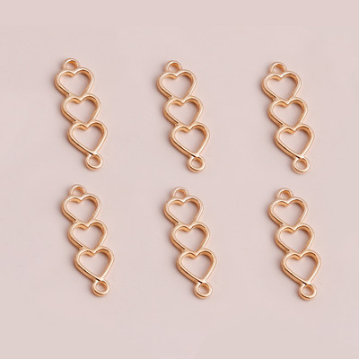 40 τμχ 15*20 χιλιοστά Χρυσό Χρώμα Μεταλλικά Γούρια Lucky Irish Τετράφυλλα μενταγιόν τριφύλλι για κοσμήματα κατασκευής DIY Χειροποίητο κολιέ βραχιόλι