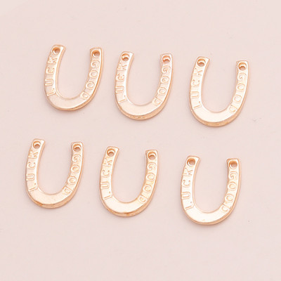 40 τμχ 15*20 χιλιοστά Χρυσό Χρώμα Μεταλλικά Γούρια Lucky Irish Τετράφυλλα μενταγιόν τριφύλλι για κοσμήματα κατασκευής DIY Χειροποίητο κολιέ βραχιόλι