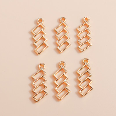 40 τμχ 15*20 χιλιοστά Χρυσό Χρώμα Μεταλλικά Γούρια Lucky Irish Τετράφυλλα μενταγιόν τριφύλλι για κοσμήματα κατασκευής DIY Χειροποίητο κολιέ βραχιόλι